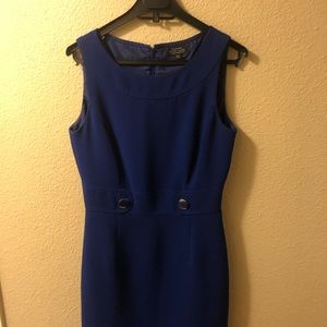 Sleeveless Tahari Blue dress